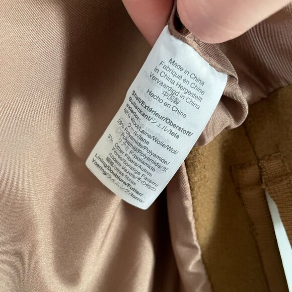 NWOT Madewell Estate Cocoon Coat in Camel - Picture 9 of 12